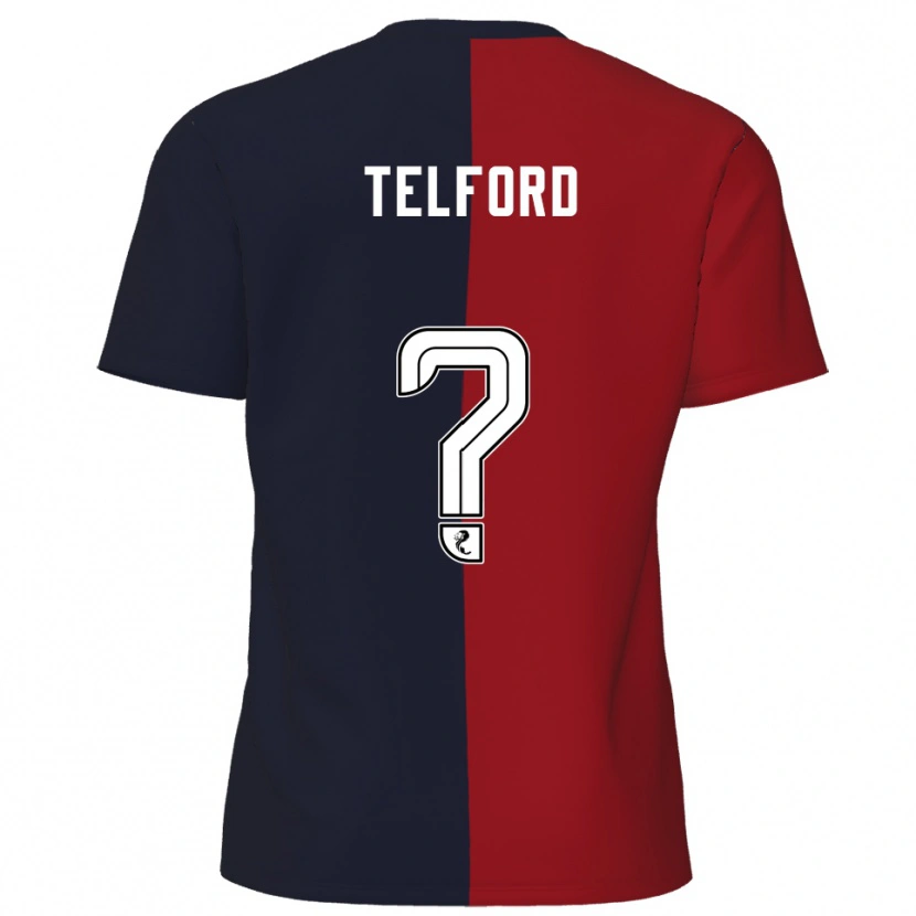 Danxen Damen Nicole Telford #0 Rot Marine Auswärtstrikot Trikot 2025/26 T-Shirt
