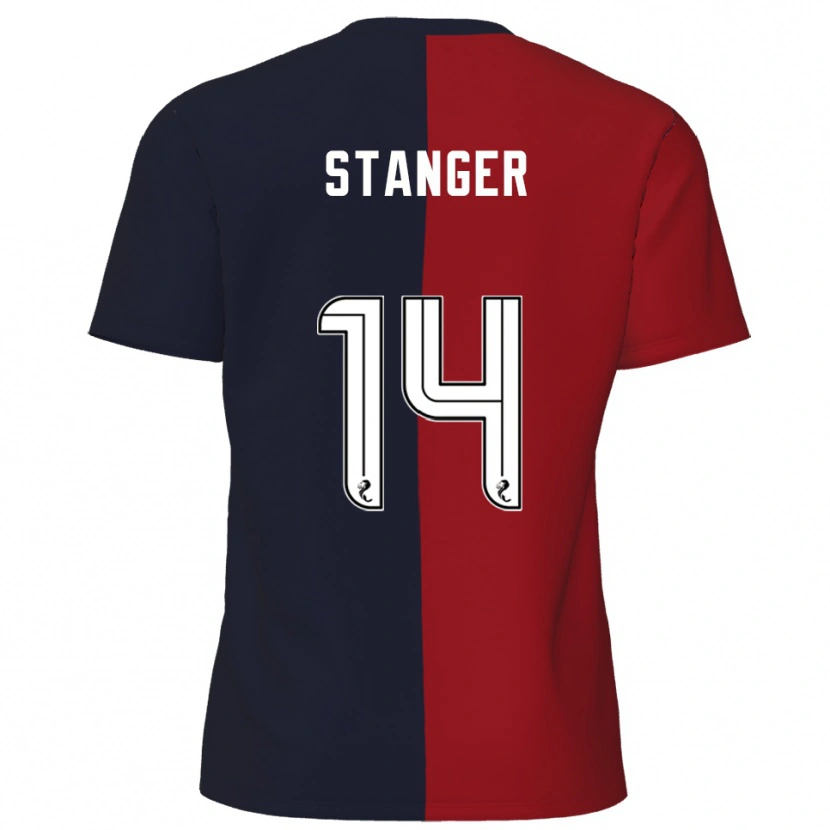 Danxen Damen George Stanger #14 Rot Marine Auswärtstrikot Trikot 2025/26 T-Shirt