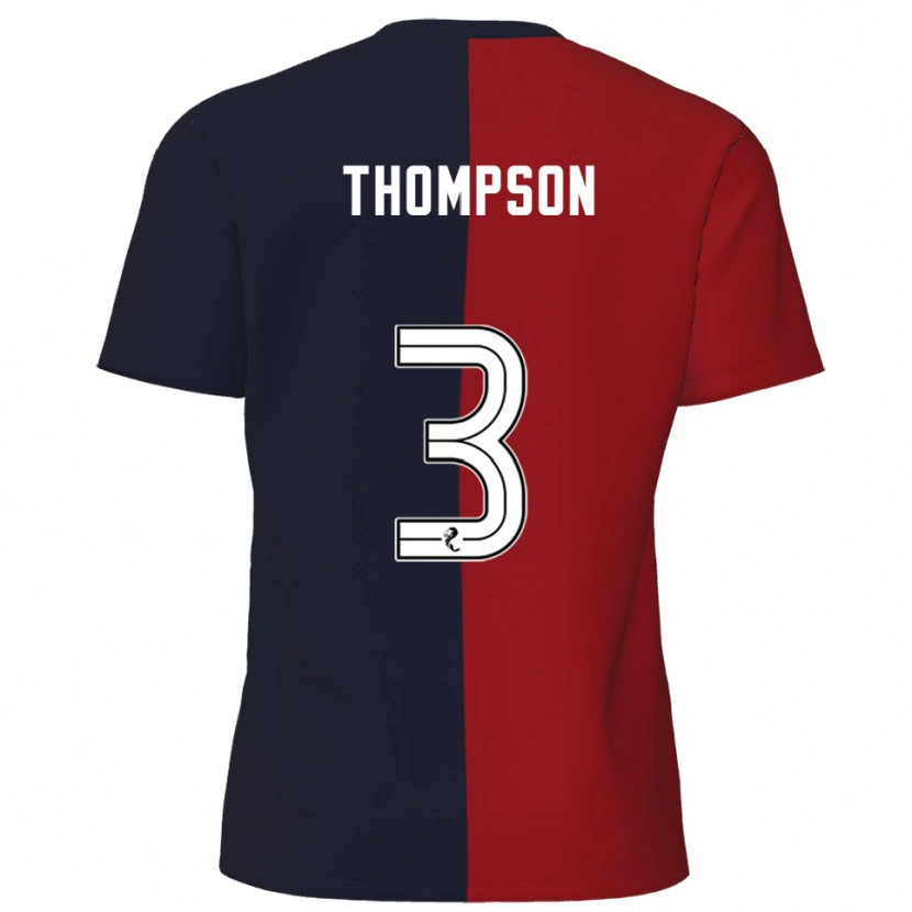 Danxen Damen Dominic Thompson #3 Rot Marine Auswärtstrikot Trikot 2025/26 T-Shirt