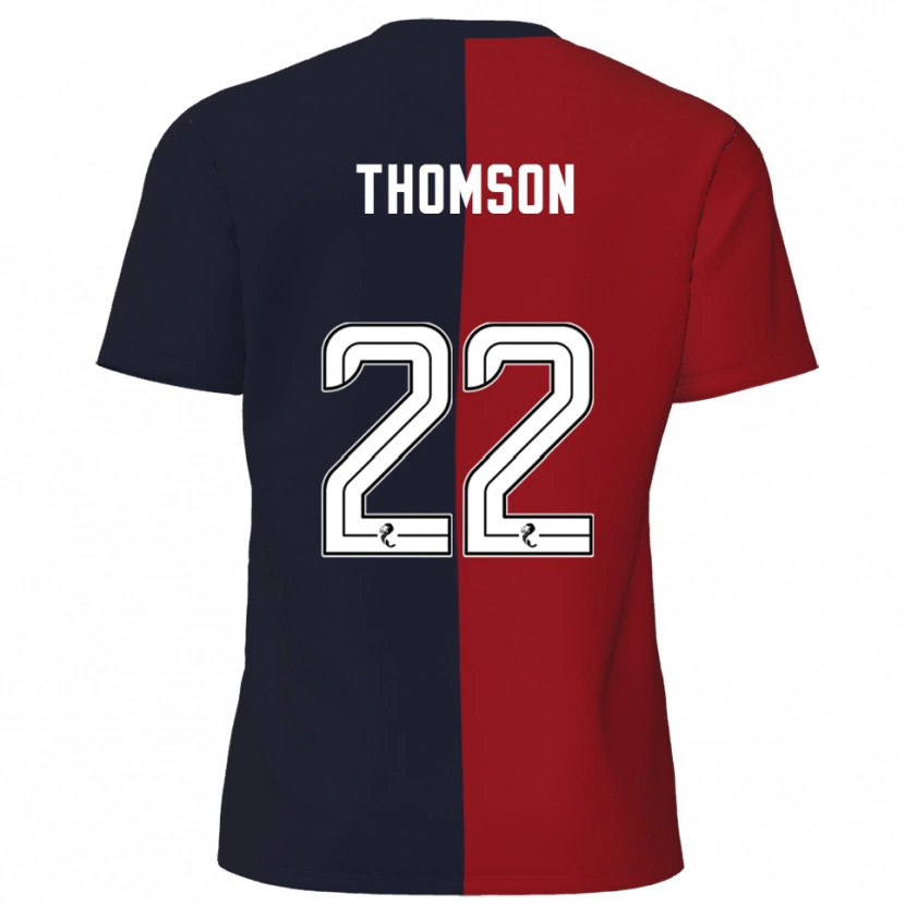 Danxen Damen Jack Thomson #22 Rot Marine Auswärtstrikot Trikot 2025/26 T-Shirt