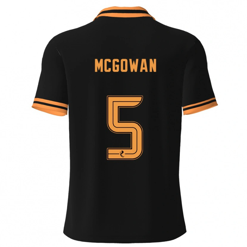 Danxen Damen Ryan Mcgowan #5 Schwarz Gelb Auswärtstrikot Trikot 2025/26 T-Shirt