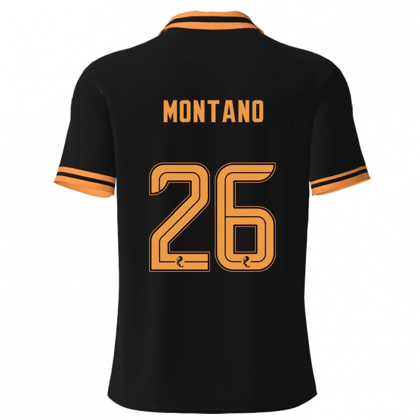 Danxen Damen Cristian Montano #26 Schwarz Gelb Auswärtstrikot Trikot 2025/26 T-Shirt