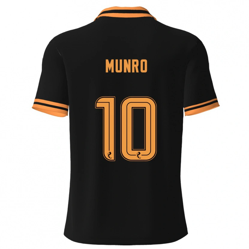 Danxen Damen Vhairi Munro #10 Schwarz Gelb Auswärtstrikot Trikot 2025/26 T-Shirt