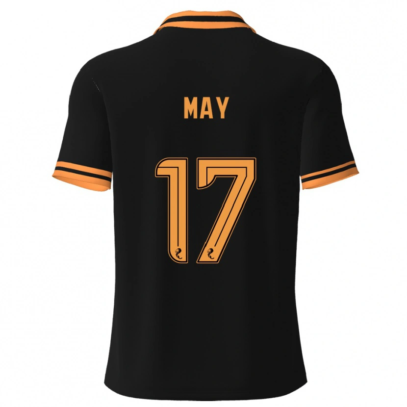 Danxen Damen Stevie May #17 Schwarz Gelb Auswärtstrikot Trikot 2025/26 T-Shirt