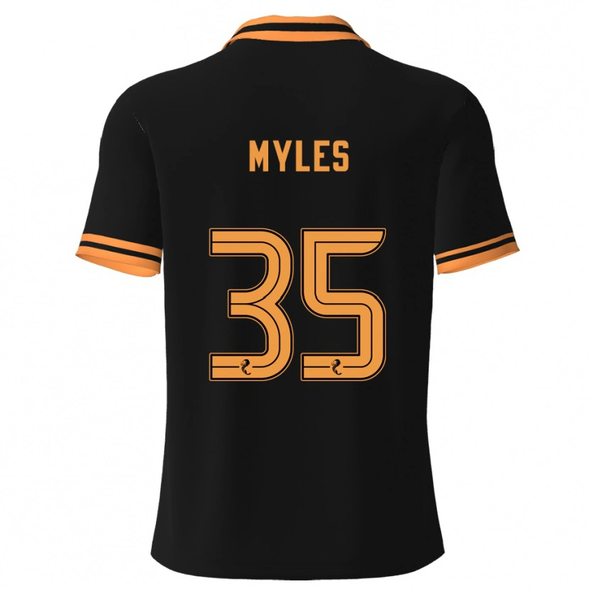 Danxen Damen Evan Myles #35 Schwarz Gelb Auswärtstrikot Trikot 2025/26 T-Shirt