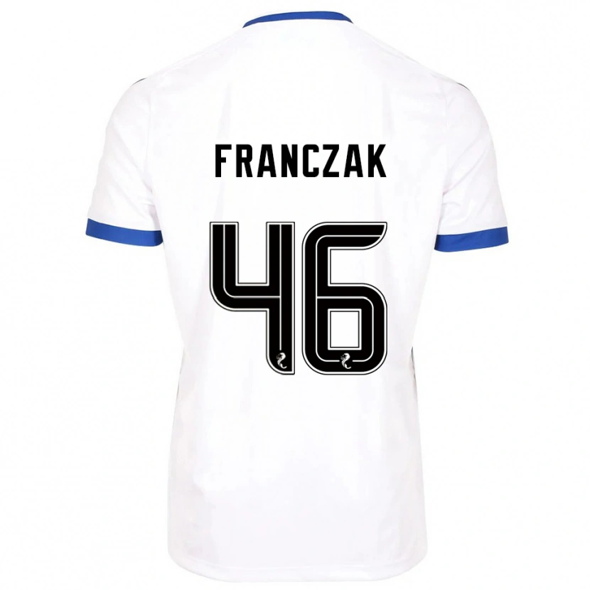 Danxen Damen Franciszek Franczak #46 Weiß Blau Auswärtstrikot Trikot 2025/26 T-Shirt