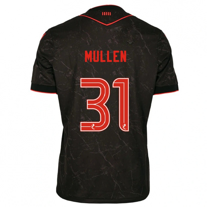Danxen Damen Ryan Mullen #31 Schwarz Rot Auswärtstrikot Trikot 2025/26 T-Shirt