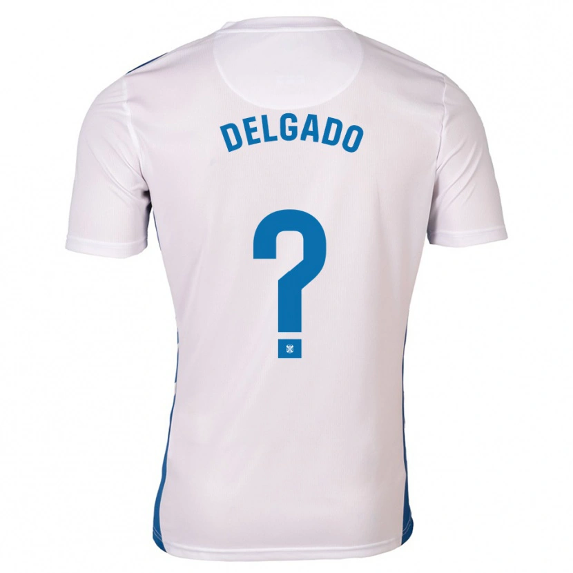 Danxen Kinder Ale Delgado #0 Weiß Blau Heimtrikot Trikot 2025/26 T-Shirt