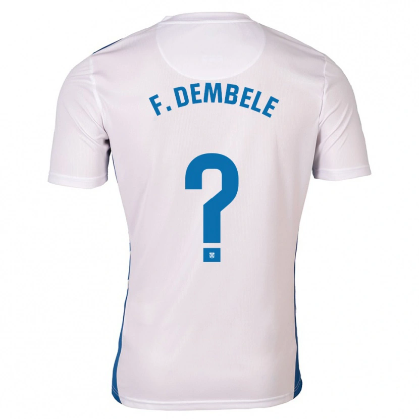 Danxen Kinder Fatou Dembele #0 Weiß Blau Heimtrikot Trikot 2025/26 T-Shirt