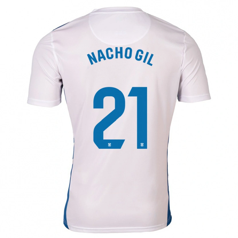 Danxen Kinder Nacho Gil #21 Weiß Blau Heimtrikot Trikot 2025/26 T-Shirt