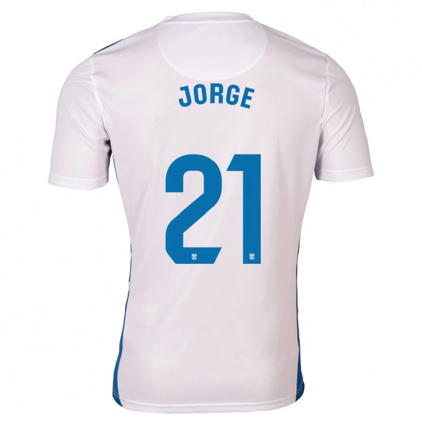 Danxen Kinder Jeremy Jorge #21 Weiß Blau Heimtrikot Trikot 2025/26 T-Shirt