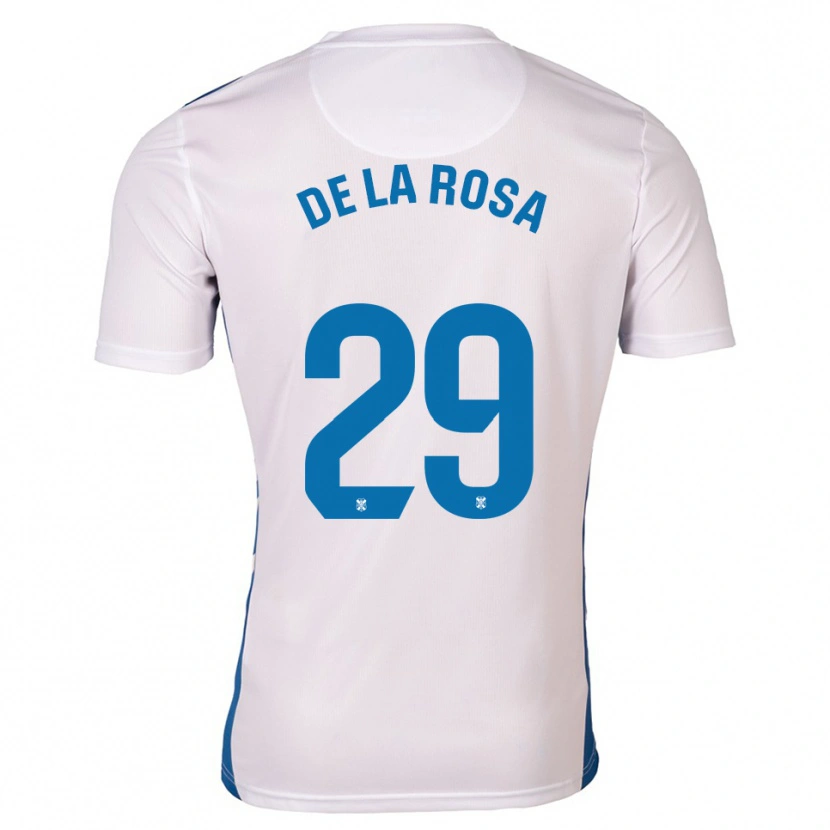 Danxen Kinder Raúl De La Rosa #29 Weiß Blau Heimtrikot Trikot 2025/26 T-Shirt