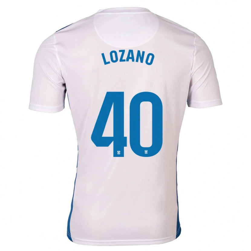 Danxen Kinder Gabriel Lozano #40 Weiß Blau Heimtrikot Trikot 2025/26 T-Shirt