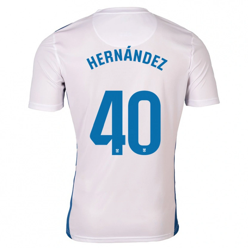 Danxen Kinder Christian Hernández #40 Weiß Blau Heimtrikot Trikot 2025/26 T-Shirt