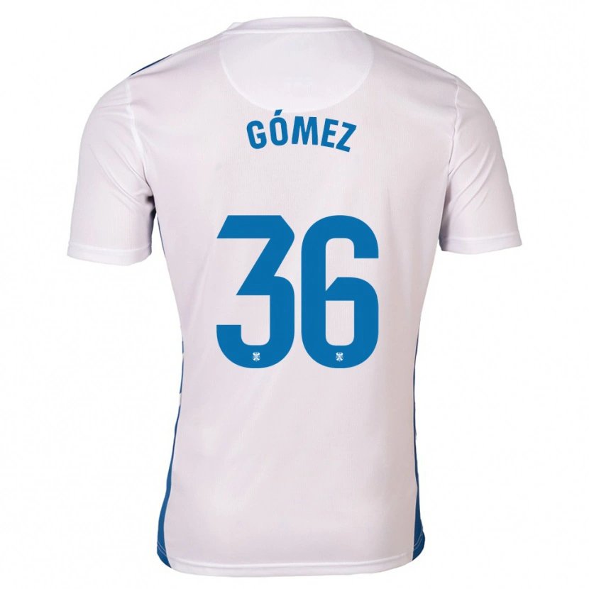 Danxen Kinder Yerover Gómez #36 Weiß Blau Heimtrikot Trikot 2025/26 T-Shirt