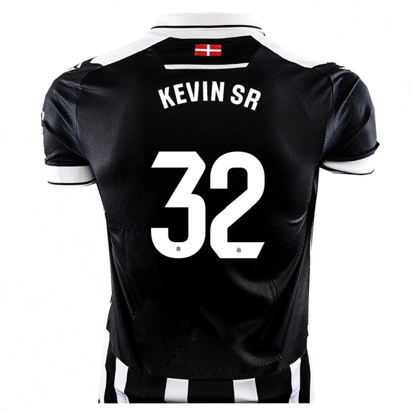 Danxen Kinder Kevin Sánchez #32 Schwarz Weiß Heimtrikot Trikot 2025/26 T-Shirt