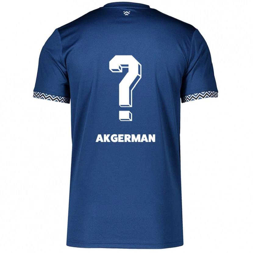 Danxen Kinder Taha Akgerman #0 Marineblau Weiß Heimtrikot Trikot 2025/26 T-Shirt