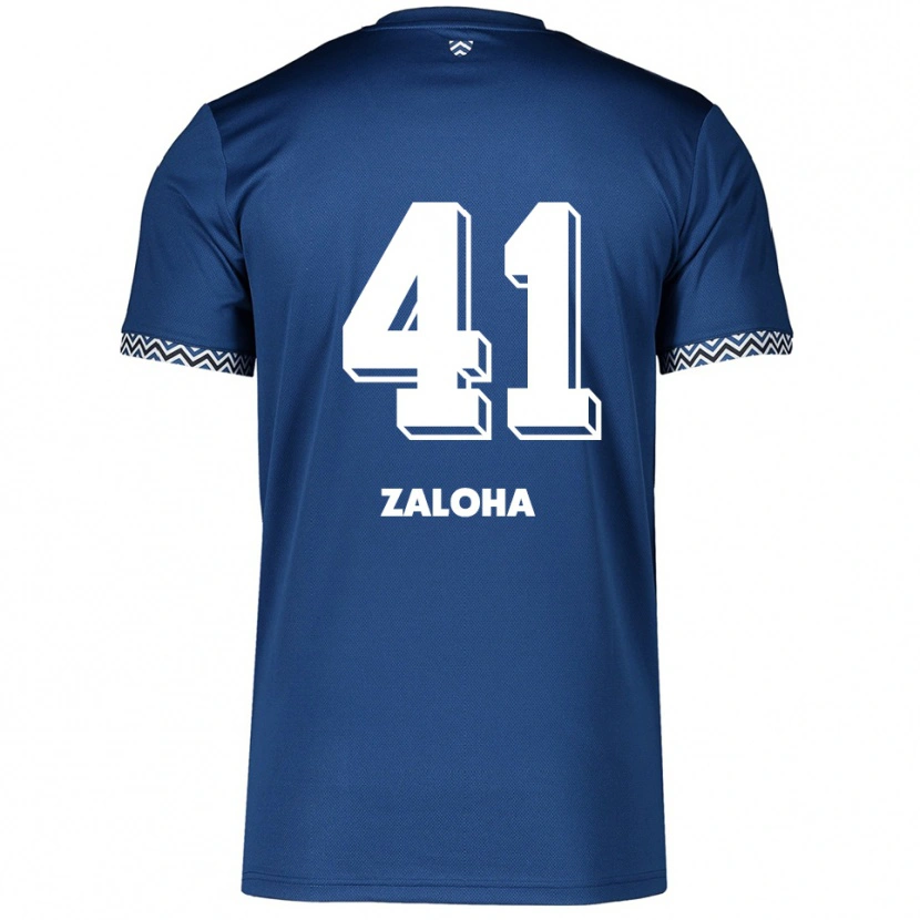 Danxen Kinder Artem Zaloha #41 Marineblau Weiß Heimtrikot Trikot 2025/26 T-Shirt