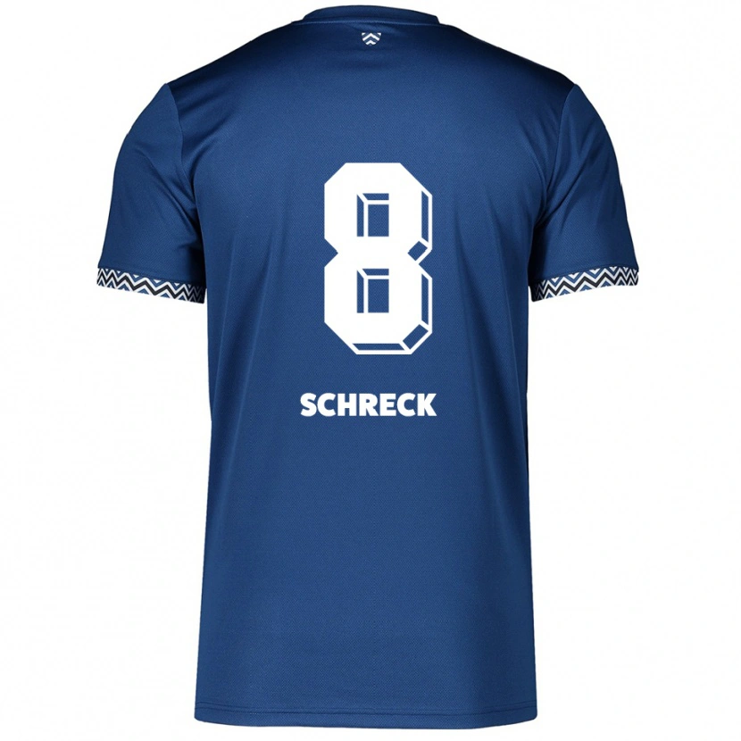 Danxen Kinder Sam Schreck #8 Marineblau Weiß Heimtrikot Trikot 2025/26 T-Shirt