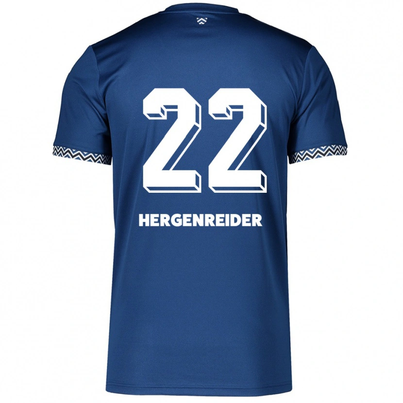 Danxen Kinder Lennart Hergenreider #22 Marineblau Weiß Heimtrikot Trikot 2025/26 T-Shirt