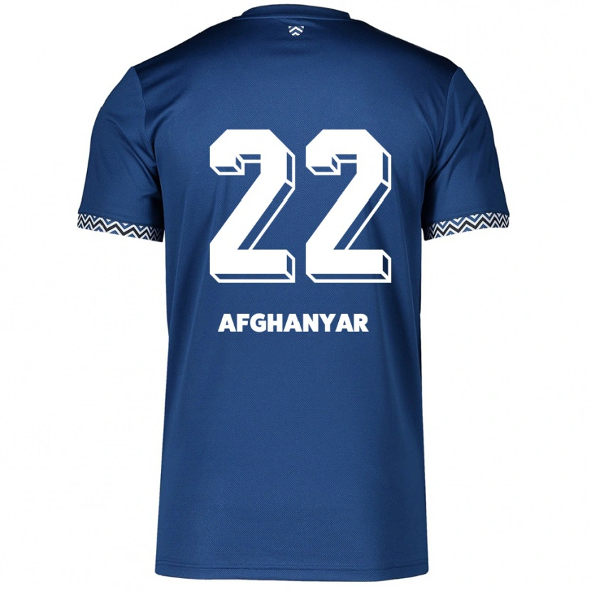 Danxen Kinder Bellal Afghanyar #22 Marineblau Weiß Heimtrikot Trikot 2025/26 T-Shirt