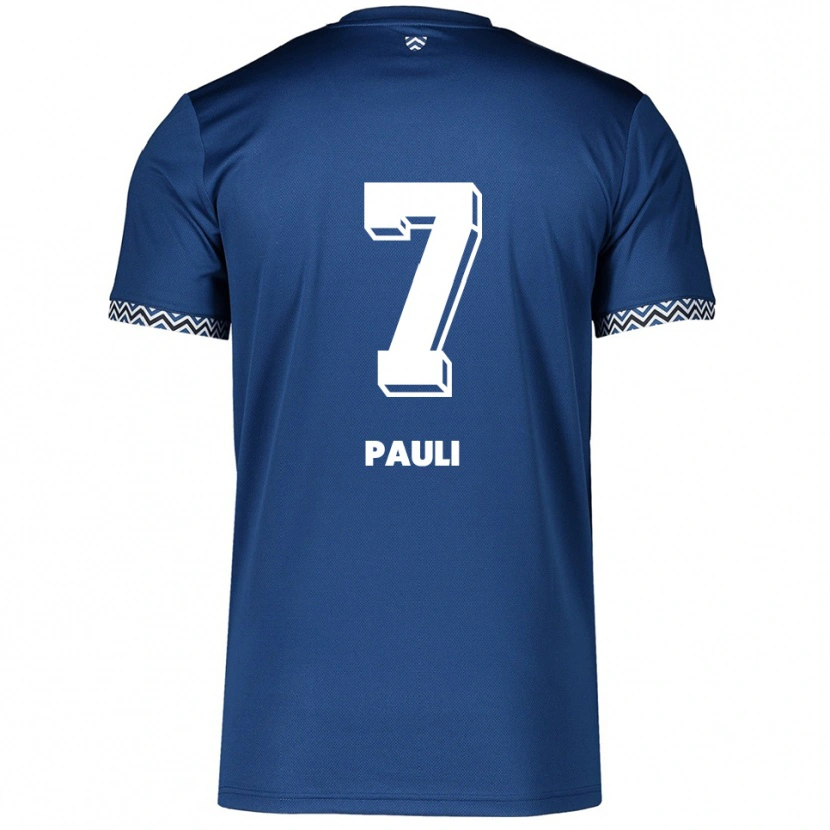 Danxen Kinder Sophia Pauli #7 Marineblau Weiß Heimtrikot Trikot 2025/26 T-Shirt