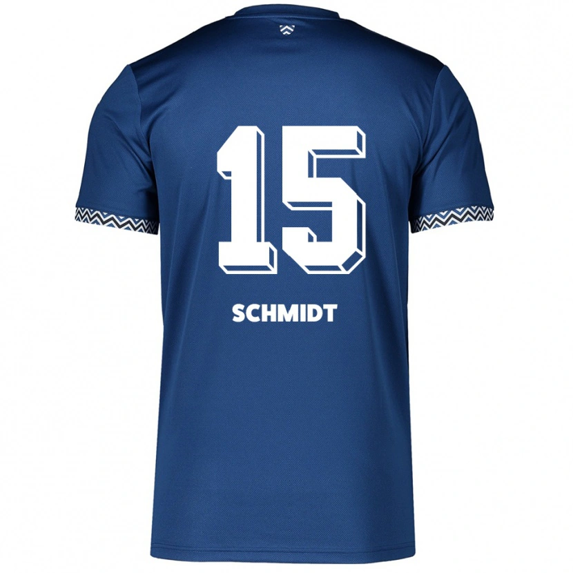 Danxen Kinder Pia Schmidt #15 Marineblau Weiß Heimtrikot Trikot 2025/26 T-Shirt
