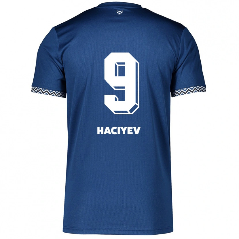 Danxen Kinder Ceyhun Haciyev #9 Marineblau Weiß Heimtrikot Trikot 2025/26 T-Shirt
