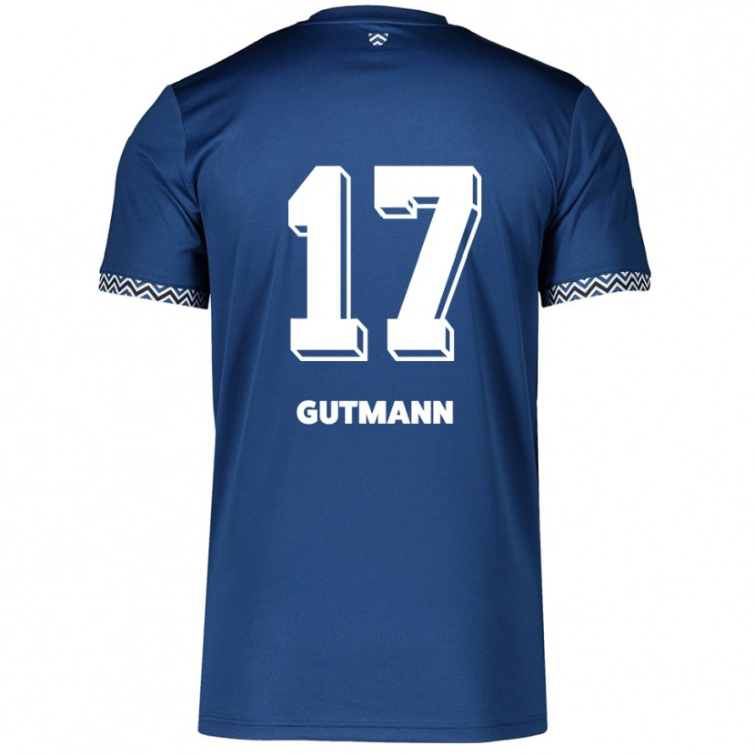 Danxen Kinder Glenn Gutmann #17 Marineblau Weiß Heimtrikot Trikot 2025/26 T-Shirt