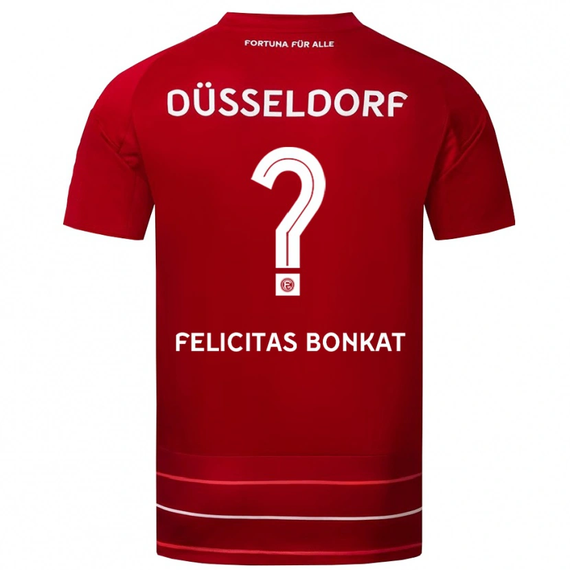 Danxen Kinder Lucy Felicitas Bonkat #0 Rot Weiß Heimtrikot Trikot 2025/26 T-Shirt