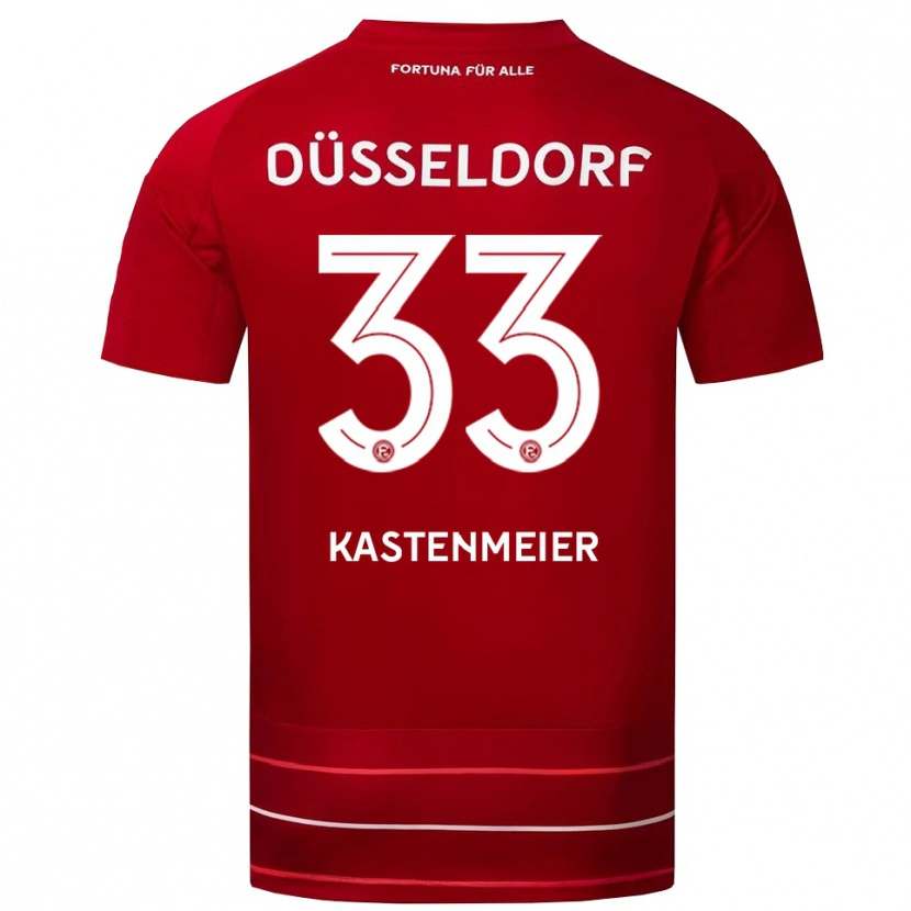Danxen Kinder Florian Kastenmeier #33 Rot Weiß Heimtrikot Trikot 2025/26 T-Shirt