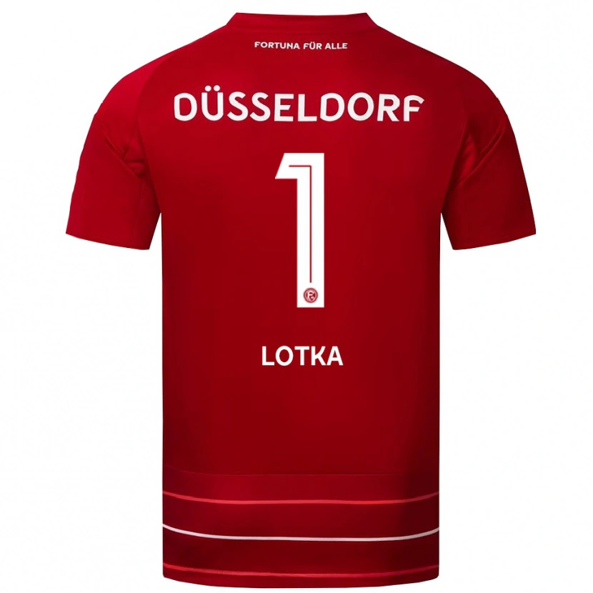 Danxen Kinder Marcel Lotka #1 Rot Weiß Heimtrikot Trikot 2025/26 T-Shirt