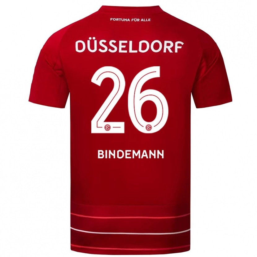 Danxen Kinder Deniz Bindemann #26 Rot Weiß Heimtrikot Trikot 2025/26 T-Shirt