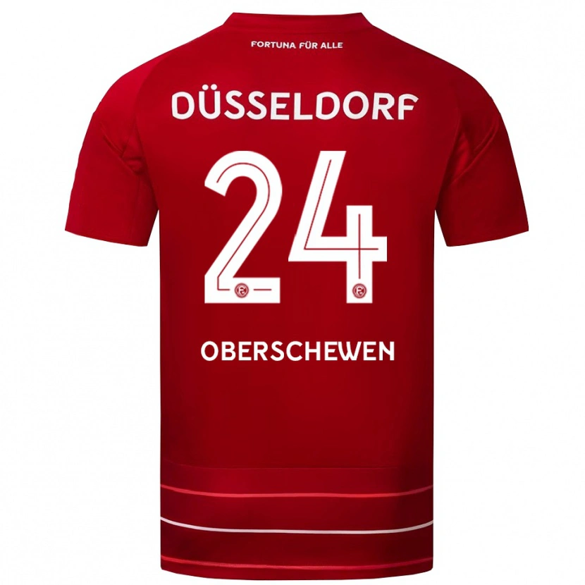Danxen Kinder Elias Oberschewen #24 Rot Weiß Heimtrikot Trikot 2025/26 T-Shirt