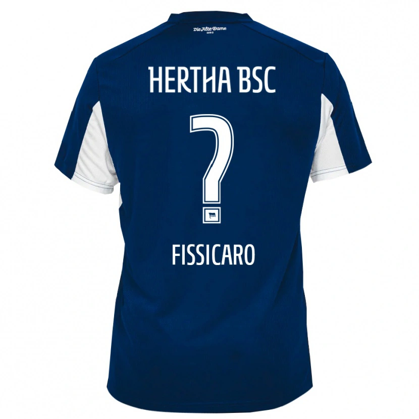 Danxen Kinder Lucas Fissicaro #0 Weiß Blau Heimtrikot Trikot 2025/26 T-Shirt