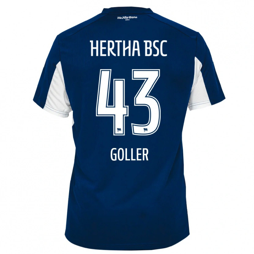 Danxen Kinder Tim Goller #43 Weiß Blau Heimtrikot Trikot 2025/26 T-Shirt
