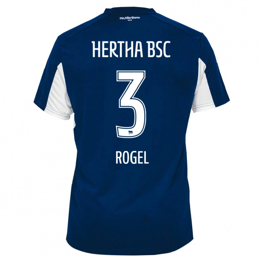 Danxen Kinder Agustín Rogel #3 Weiß Blau Heimtrikot Trikot 2025/26 T-Shirt
