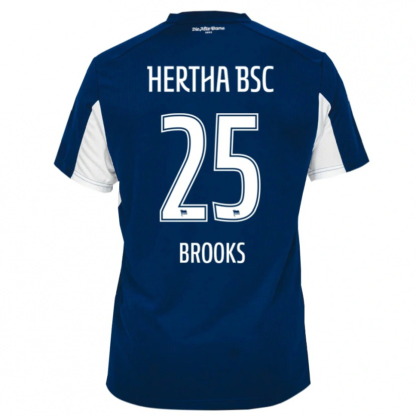 Danxen Kinder John Brooks #25 Weiß Blau Heimtrikot Trikot 2025/26 T-Shirt