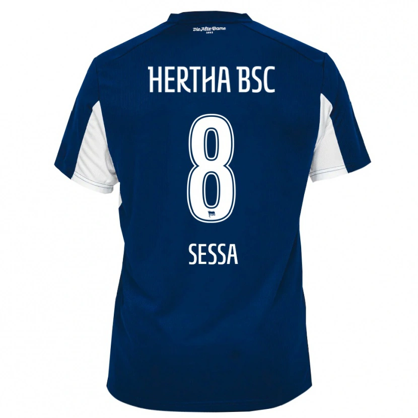 Danxen Kinder Kevin Sessa #8 Weiß Blau Heimtrikot Trikot 2025/26 T-Shirt