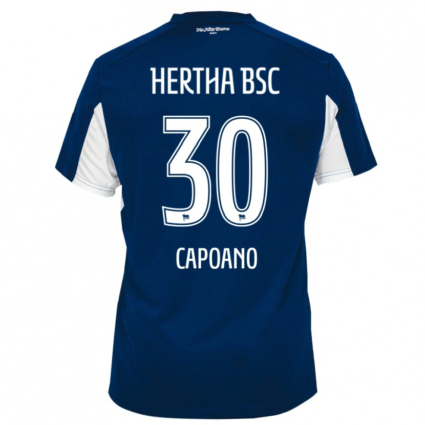 Danxen Kinder Oscar Capoano #30 Weiß Blau Heimtrikot Trikot 2025/26 T-Shirt