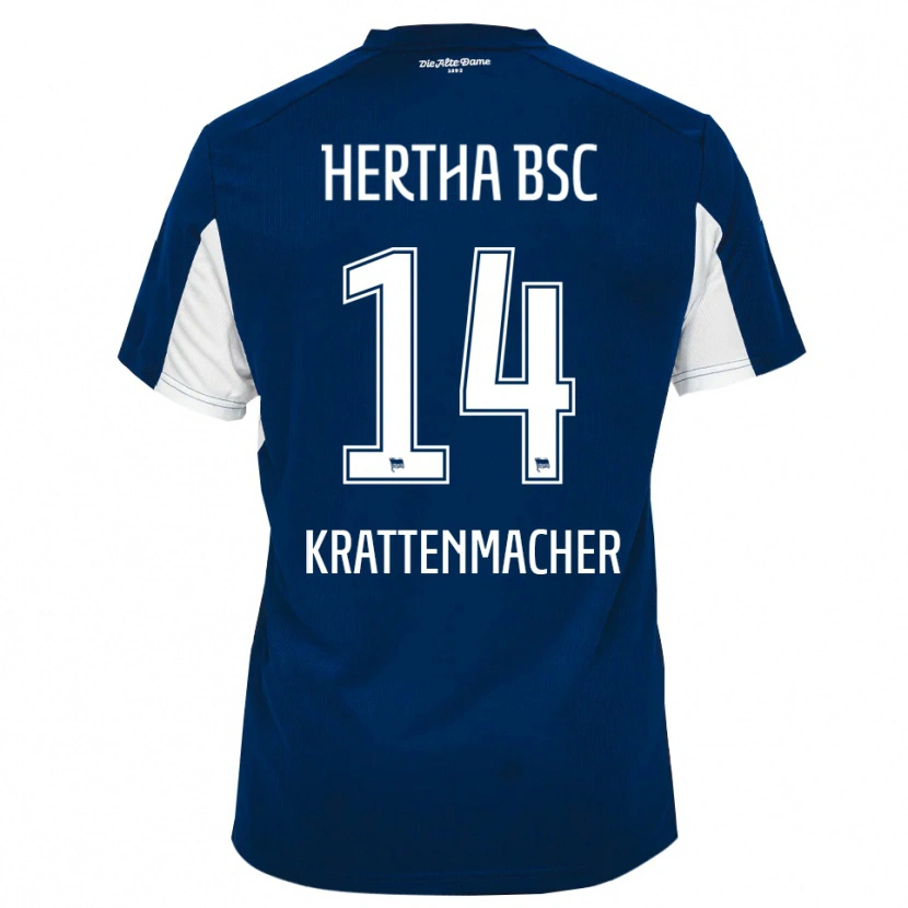 Danxen Kinder Maurice Krattenmacher #14 Weiß Blau Heimtrikot Trikot 2025/26 T-Shirt