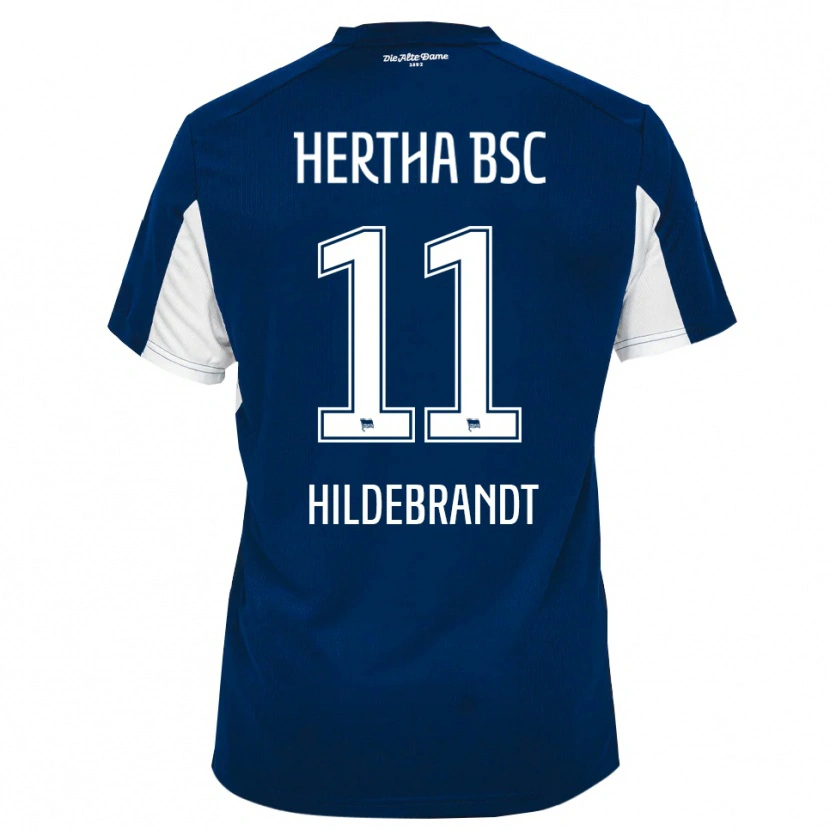 Danxen Kinder Niklas Hildebrandt #11 Weiß Blau Heimtrikot Trikot 2025/26 T-Shirt