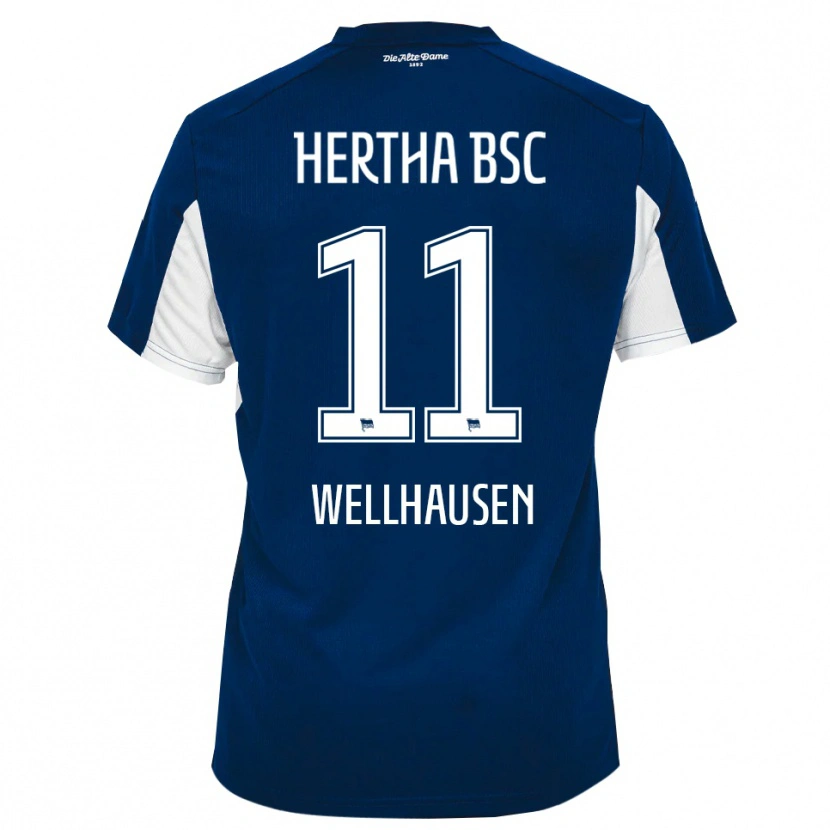 Danxen Kinder Elfie Wellhausen #11 Weiß Blau Heimtrikot Trikot 2025/26 T-Shirt