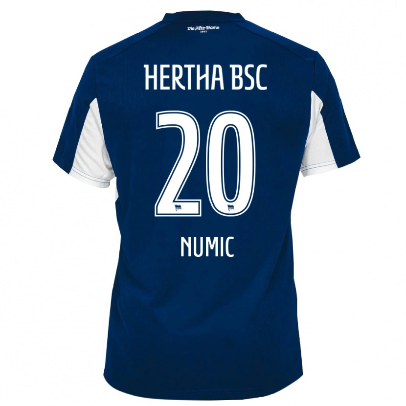 Danxen Kinder Amar Numic #20 Weiß Blau Heimtrikot Trikot 2025/26 T-Shirt