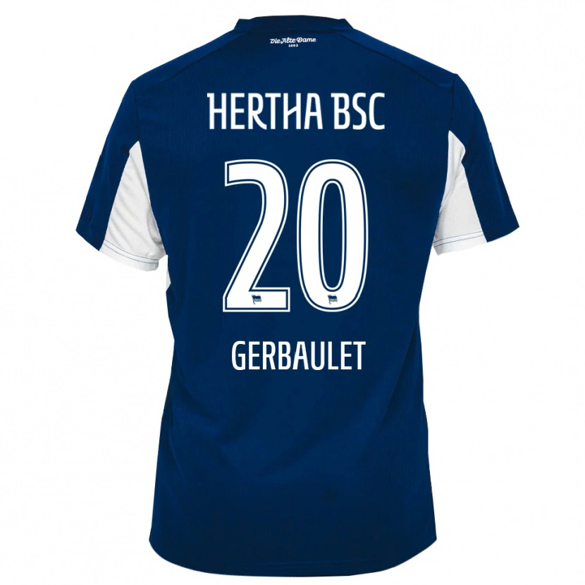 Danxen Kinder Yannick Gerbaulet #20 Weiß Blau Heimtrikot Trikot 2025/26 T-Shirt