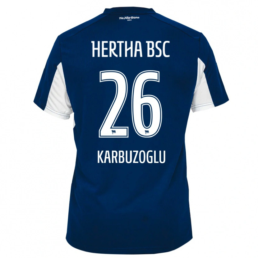 Danxen Kinder Mikail Karbuzoglu #26 Weiß Blau Heimtrikot Trikot 2025/26 T-Shirt