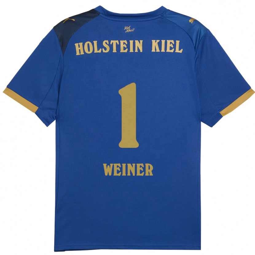 Danxen Kinder Timon Weiner #1 Blau Gold Heimtrikot Trikot 2025/26 T-Shirt