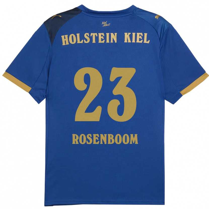 Danxen Kinder Lasse Rosenboom #23 Blau Gold Heimtrikot Trikot 2025/26 T-Shirt