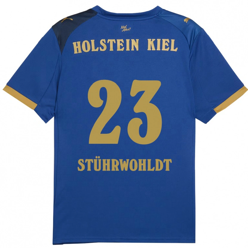 Danxen Kinder Timon Stührwohldt #23 Blau Gold Heimtrikot Trikot 2025/26 T-Shirt