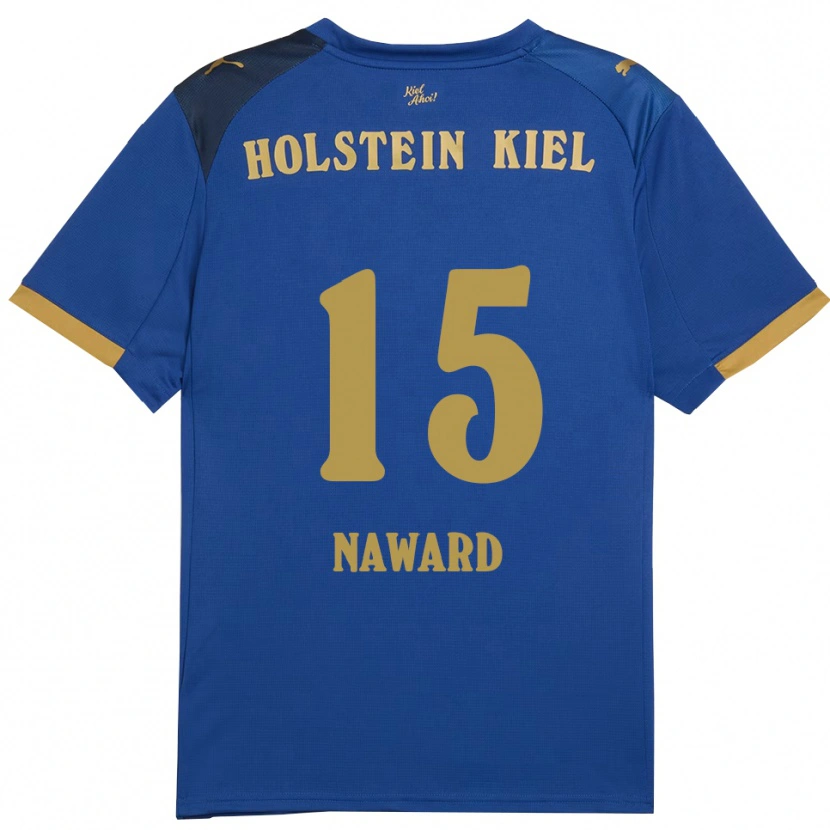 Danxen Kinder Aryanna Naward #15 Blau Gold Heimtrikot Trikot 2025/26 T-Shirt